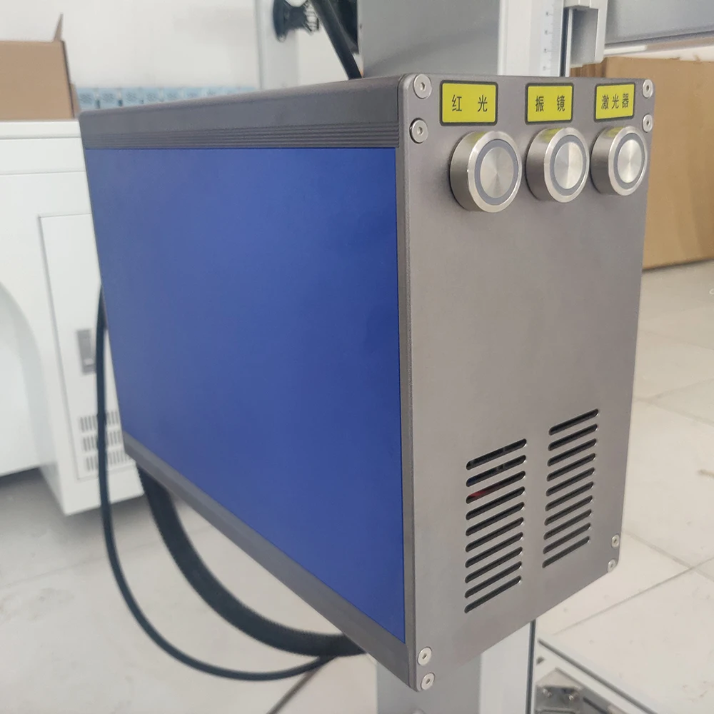 flying Product line online flying CO2 laser marking machine for pet bottle laser printer