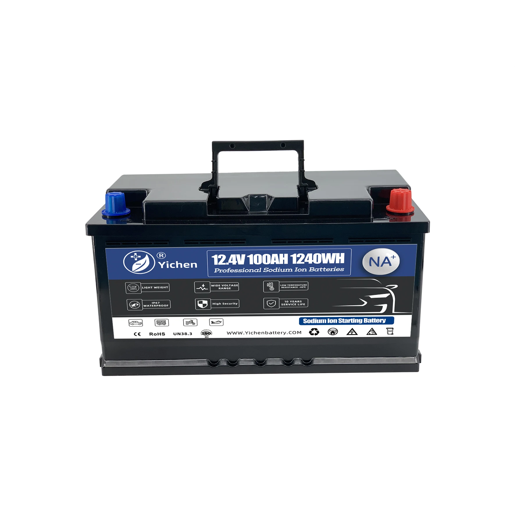 Stable Safe Sodium-ion Batteries 12V Motorcycle Car Starting Na Battery 12 Volt 100 amp-hour Sodium Ion Batteries for Starter