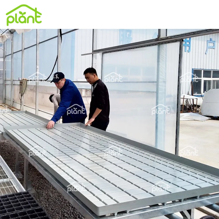 USA Canada Medical Herb Seedbed Hydroponic Rolling Benches Flood Table Grow Trays Rolling Bench