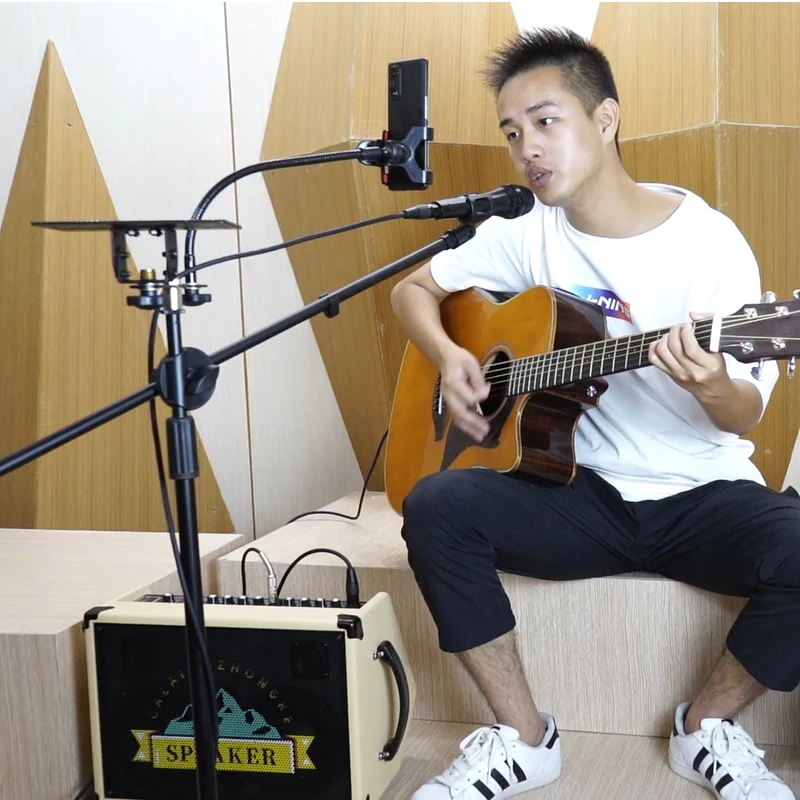 Умный способ воспроизведения, встроенный звуковой гитарный усилитель, стерео с басами, средними и высокими настройками тона