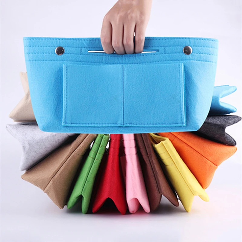 Felt Travel Bag Insert Liner Makeup Organiser Women Ace Organizers Handbag Pouch