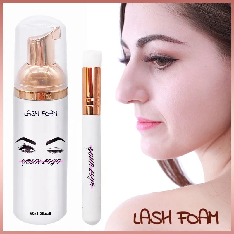 30ml 50ml 60ml DIY Editable Lash Cleanser Label Templates Lash Foam Labels Sticker