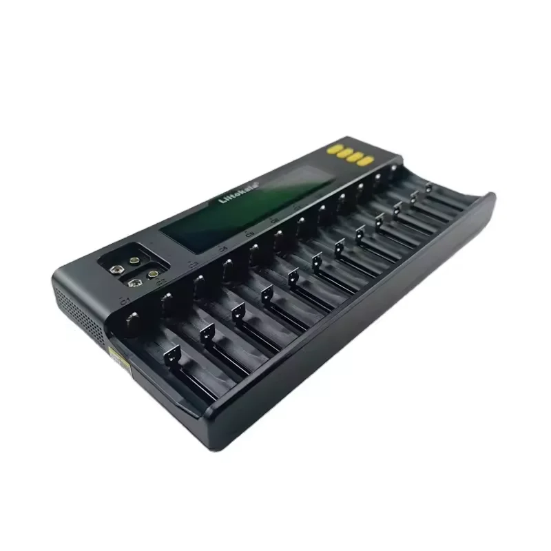 Новая версия DDP Liitokala Lii-S12 12 слотов 18650 21700 9 В ЖК-дисплей зарядное устройство 1 2 AA 3A NiMH Lii-S8