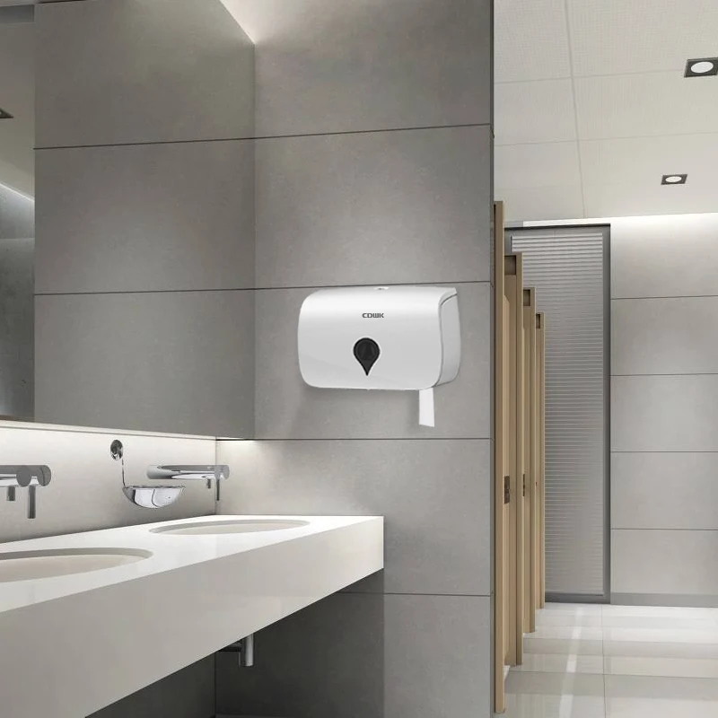 CDWK tissue holder standing toilet paper holder bathroom with phone shelf