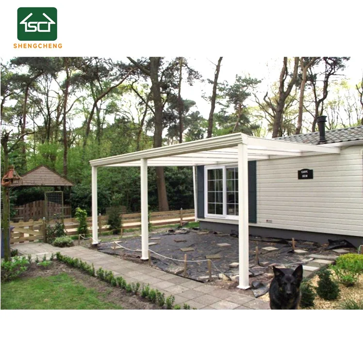 Aluminium Terrasoverkapping Patio Cover Terrace Veranda Awning Roof with Glass or Polycarbonate Roof