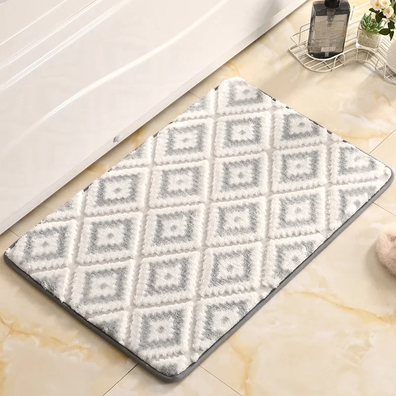 Custom Floor Mat Bathroom Foldable Non-Slip Shaggy Bathroom Rug House Door Mat