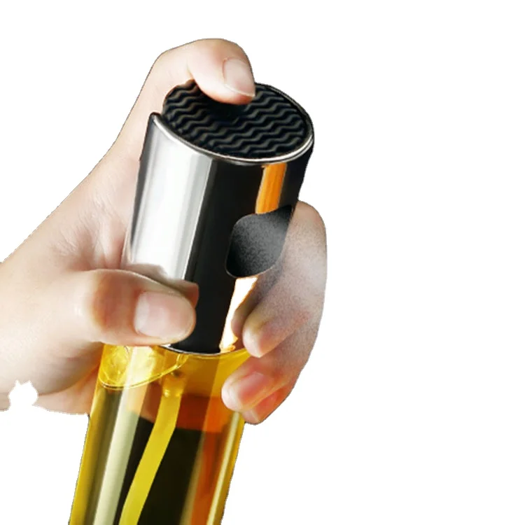  creativity pressing glass spray oil bottle barbecue transparent
