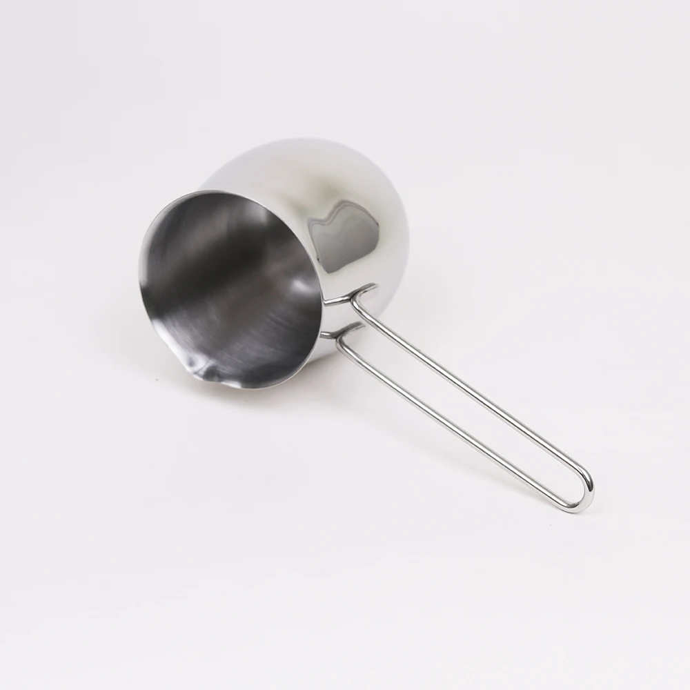 Turkish Coffee Maker Butter Warmer Mini Stainless Steel Greek Coffee Heating Melting Milk Pot With Capsule Bottom