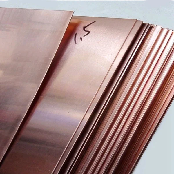 Hot selling 99.99% copper cathode plate Red pure gold plated copper sheet