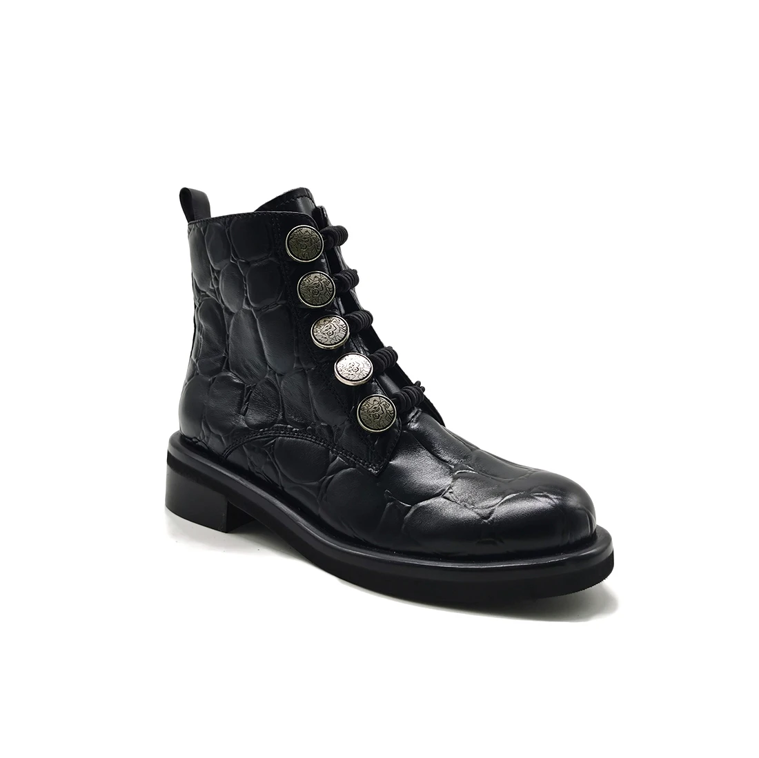 2021 Ladies Leather Winter Custom Zip Britith Style Outdoor Women Sexy Black Ankle Low Heel
