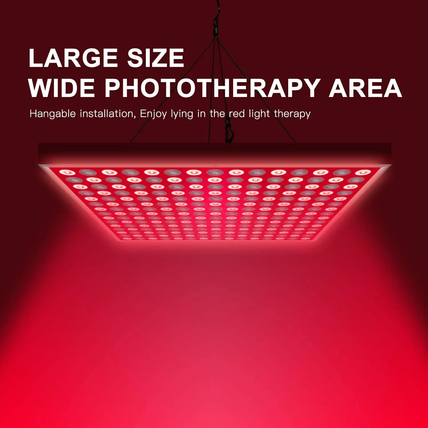 45W Red LED Light Therapy Panel, Deep Red 660nm and Near Infrared 850nm LED Light Therapy Combo