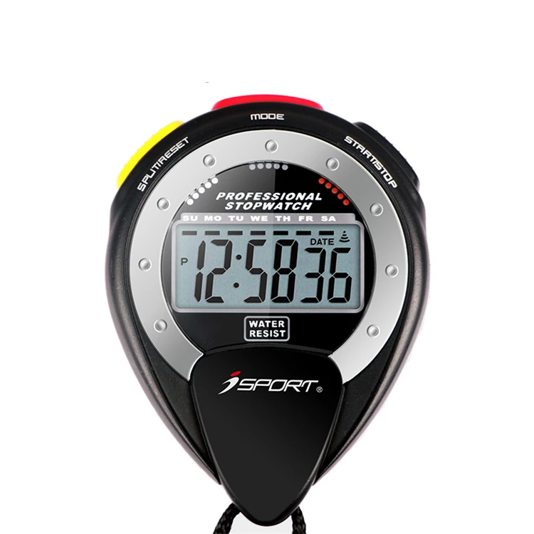 Water resistant 100 laps memory professional sport timer stopwatch