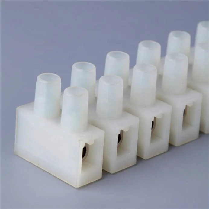 PA14 Electric motor connector strip for 20-8 AWG cable VDE CE PA66 flame retardant quick connect wiring terminal block