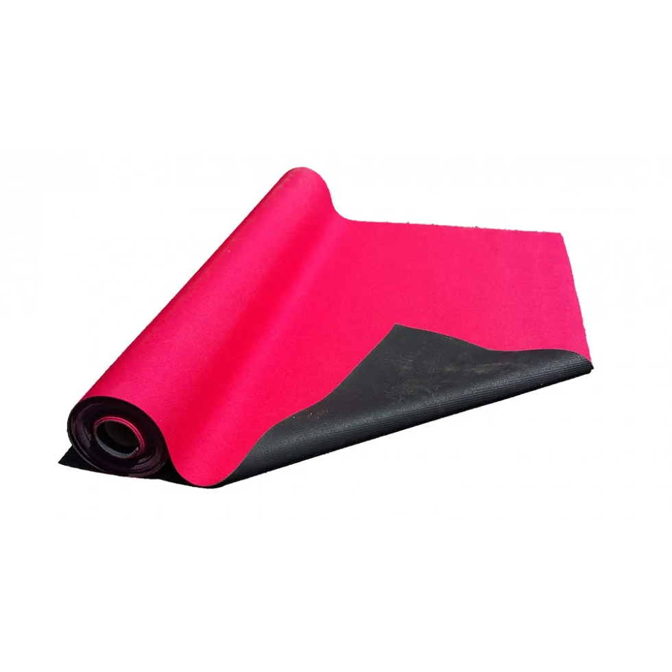 27 in. x 20 ft Blue, Red Non Slip Neoprene Floor Runner Gear With Rubber Back