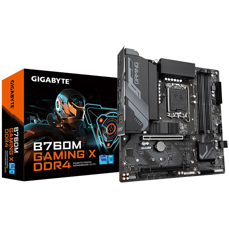 GIGABYTE B760M GAMING X DDR4 Motherboard with 128GB DDR4 Memory Socket Supports 13th/12th Gen Series Processors