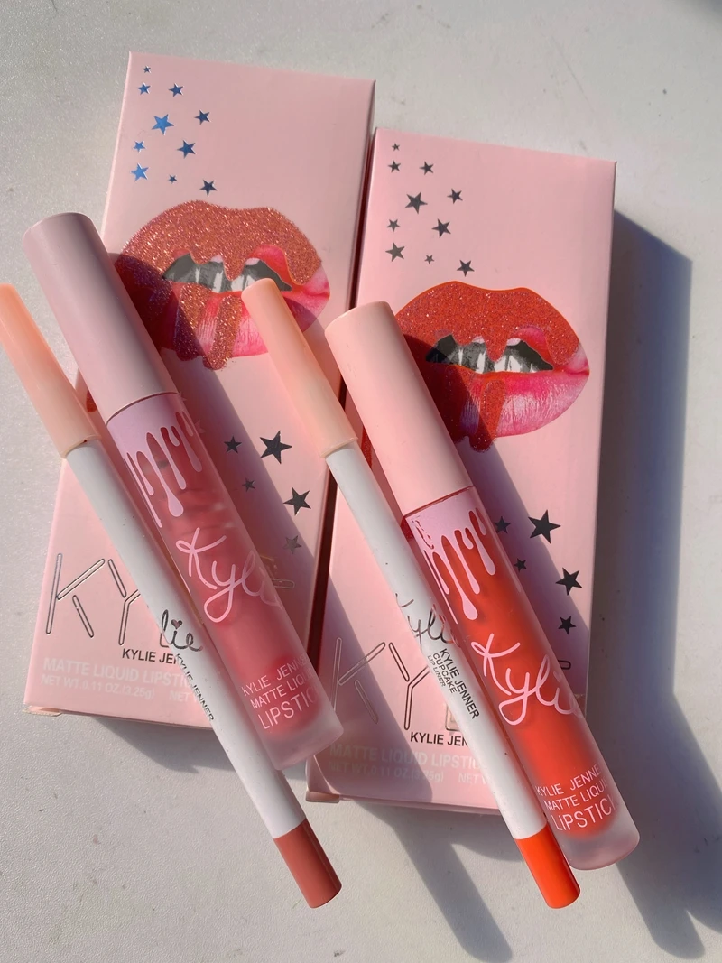Wholesale Lip Kit for Kylies 2 in 1 Lipstick lipliner kit jenner cosmetics makeup kylies matte liquid lipstick set
