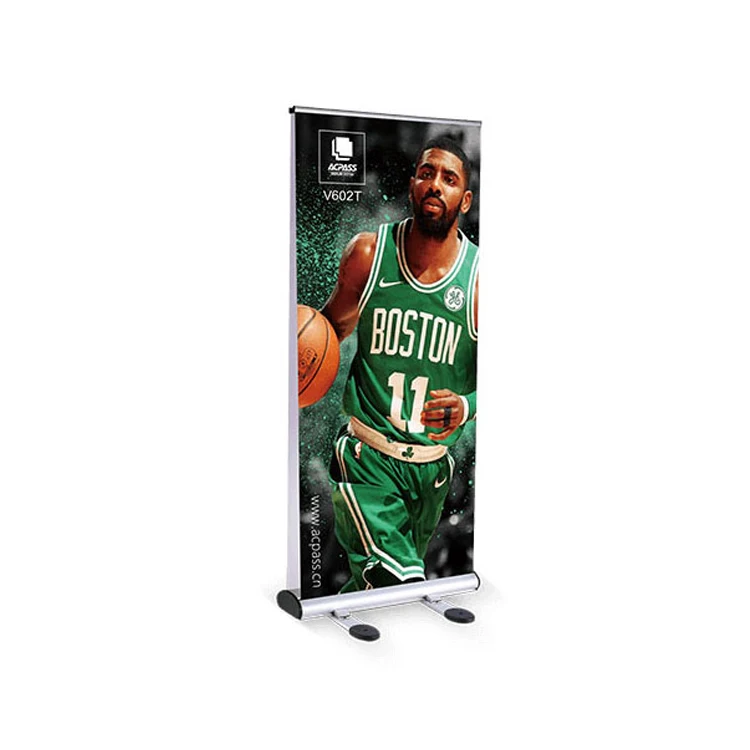 
windproof outdoor Roll Up Banner with double sided fabric textile graphic 