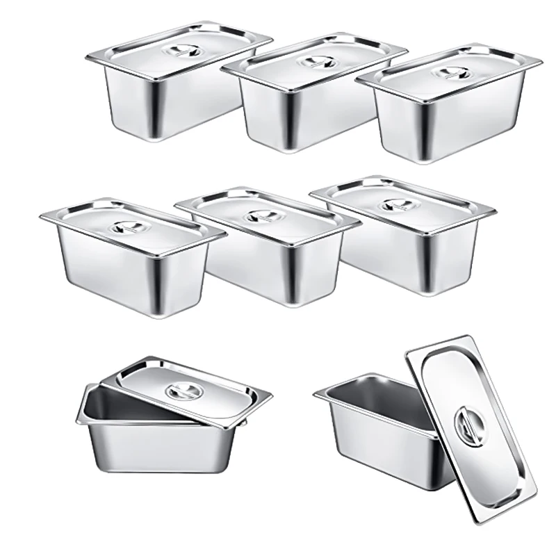 Factory Outlet Customization High Standard Custom 1/2 Gastronorm Pans Stainless Steel Gn Pan Food Container