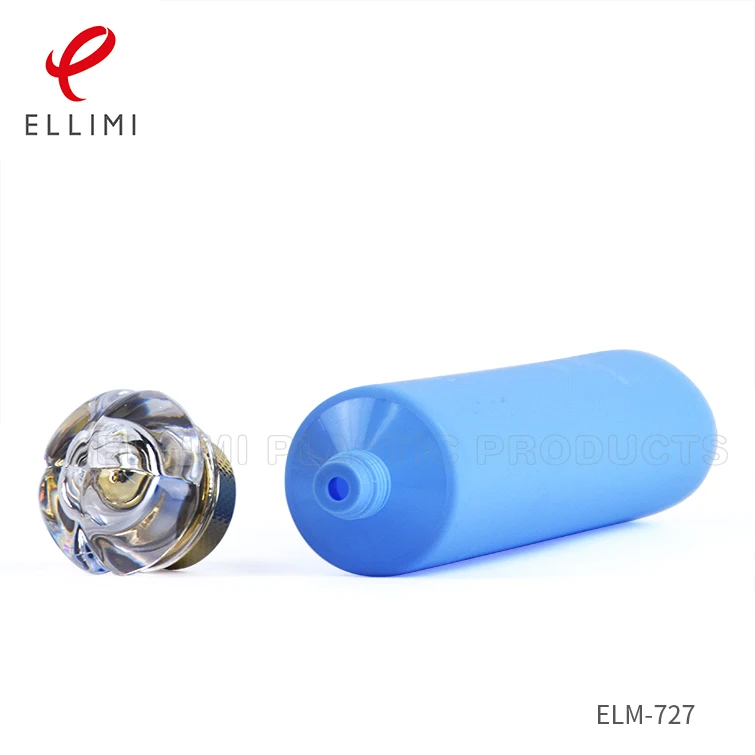 facewash plastic tubes for cosmetic with acrylic cap