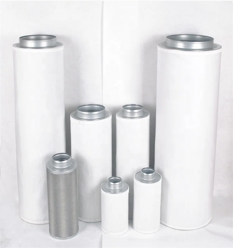 
hydroponics grow tent climate control air purification equipment 315mm - 1250mm activated carbon air filter 