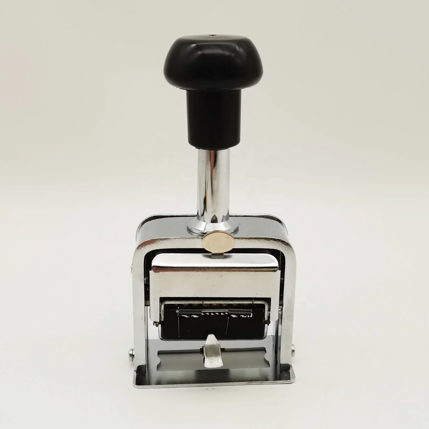 Metallic quality heavy duty automatic self inking sequential number hand operated 8 digit stamp page numbering machine