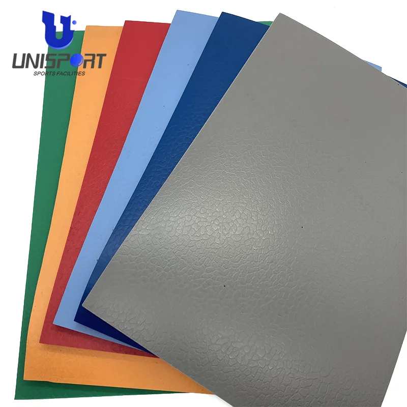 UNI Badminton basketball court flooring wear-resistant non-slip multi sport flooring sport court indoor PVC sports flooring