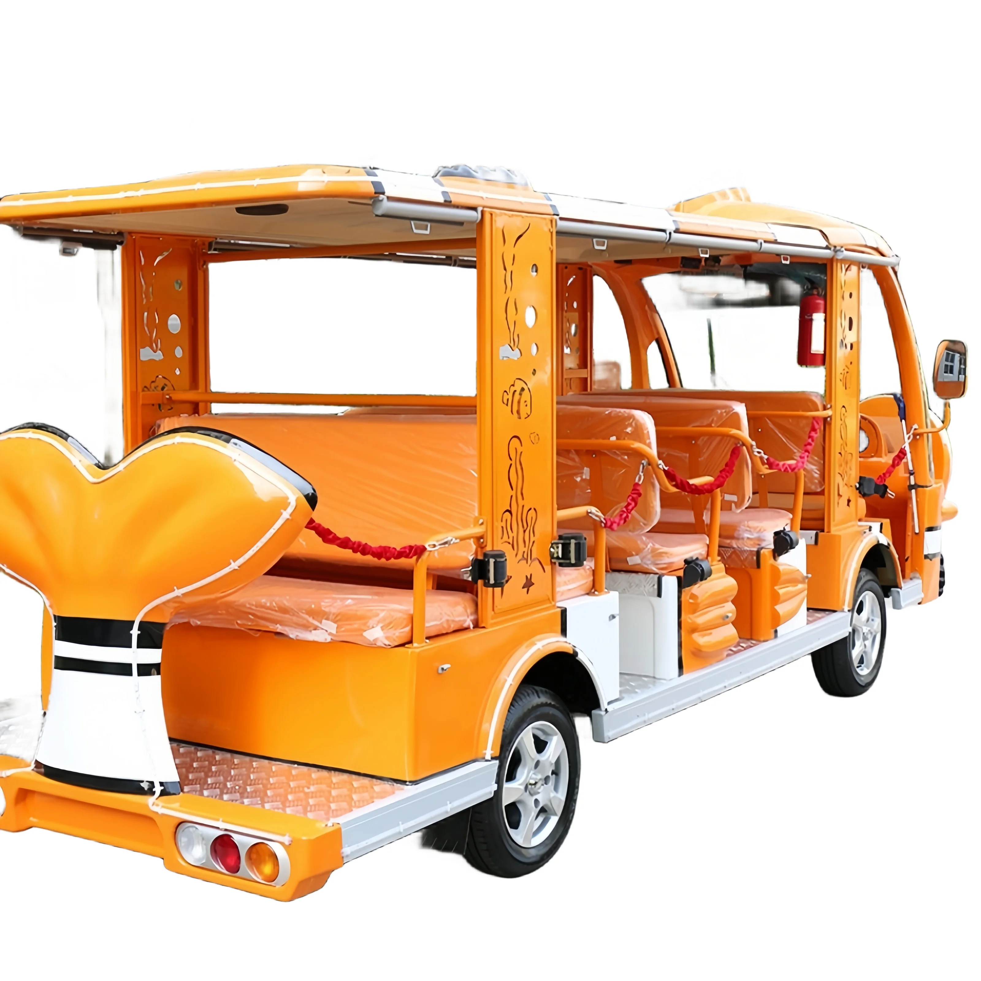 13 seats sightseeing bus car convertible electric sightseeing bus cartoon tourism sightseeing bus
