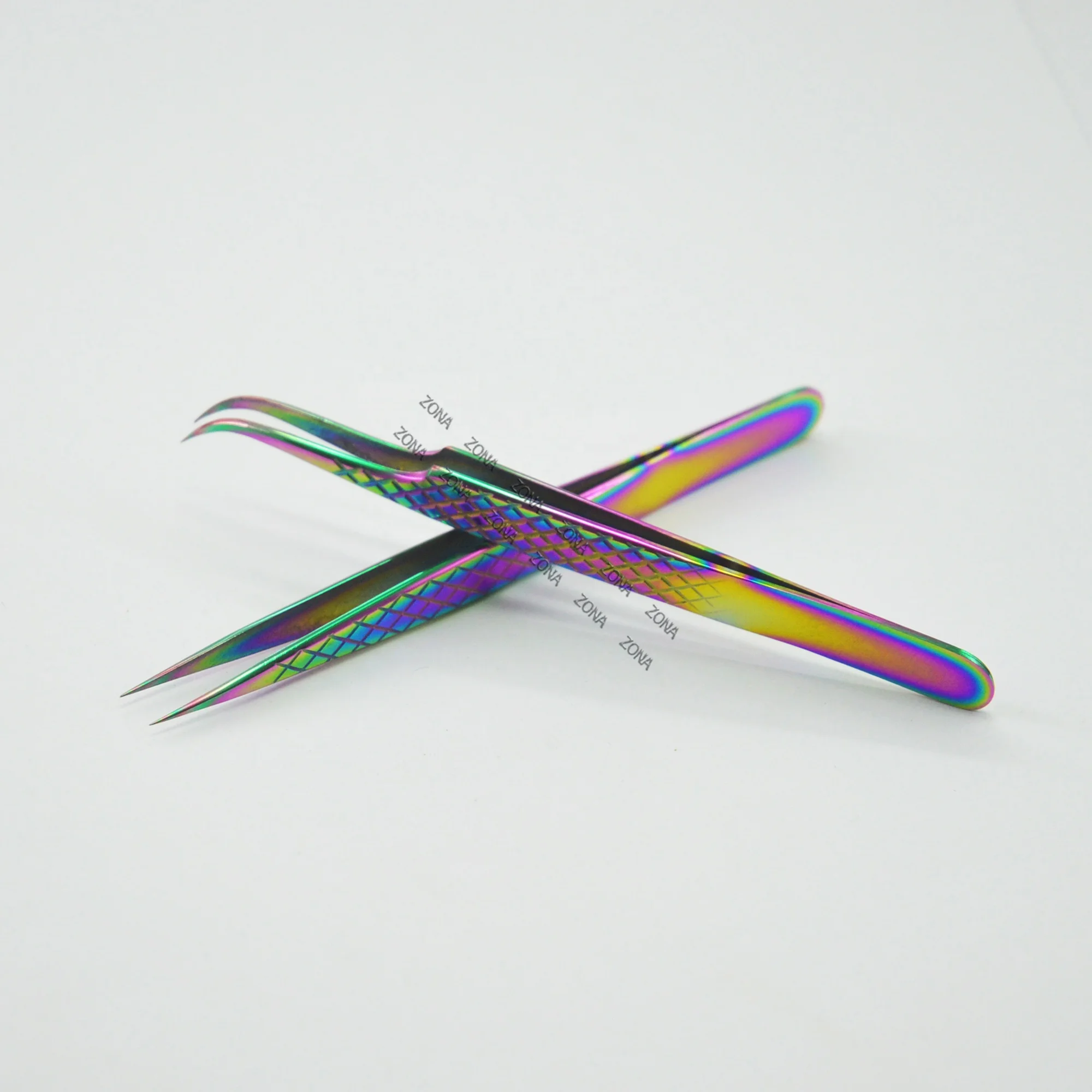 Crafted from High Quality Japanese Stainless Steel Curved Lash Tweezers Professional Custom Private Label Extremely Precise Tips