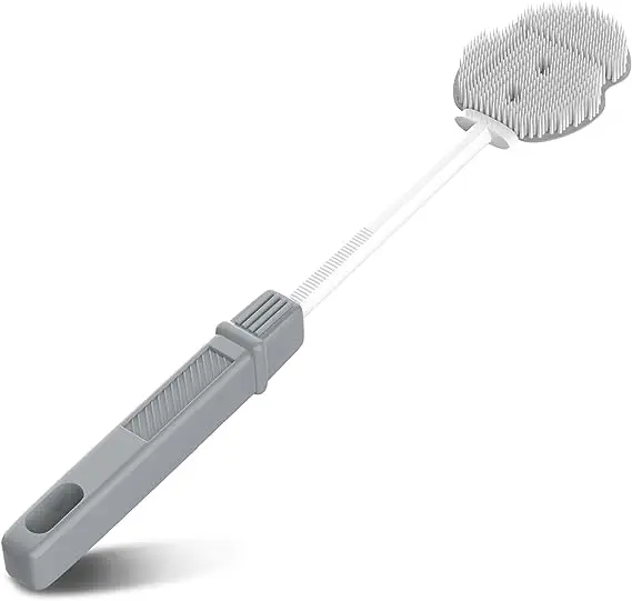 DS2337 Baby Bottle Cleaner Brush For Bottle Cleaning Scrub Silicone Brushes with Scalable Handle Silicone Bottle Brush