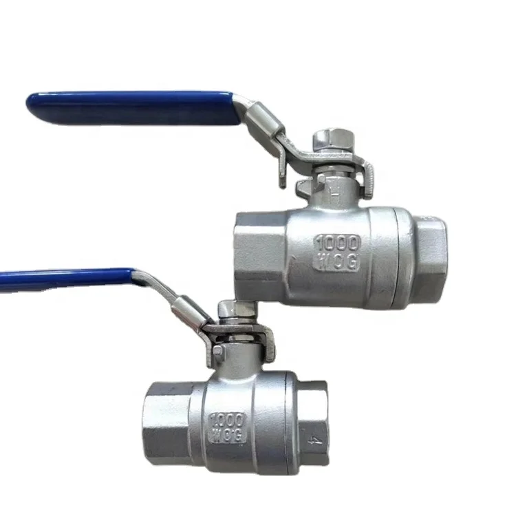 Hebei двухкомпонентный шаровой клапан из нержавеющей стали 1000PSI PN64 высокоуровневый стальной 2 шт.
