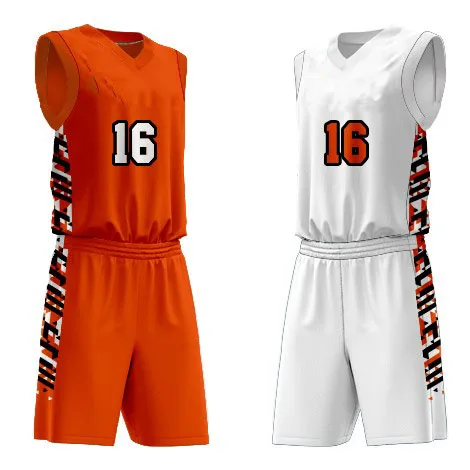 Unisex quick drying personalized basketball uniforms set custom designed sublimated vests for men and women in adult sizes
