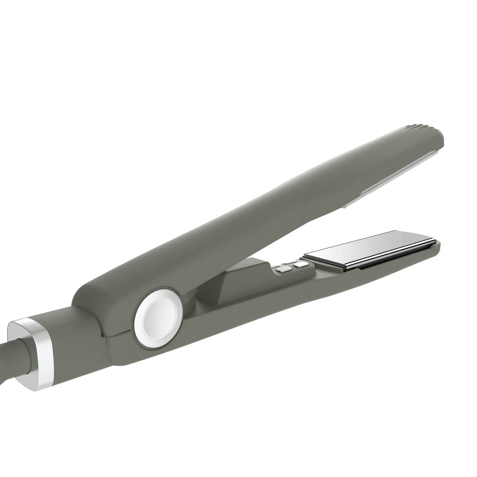 Professional Salon Dual Voltage Electric Hair Curler And Straightener Styling Ceramic Titanium Flat Iron 2 IN 1