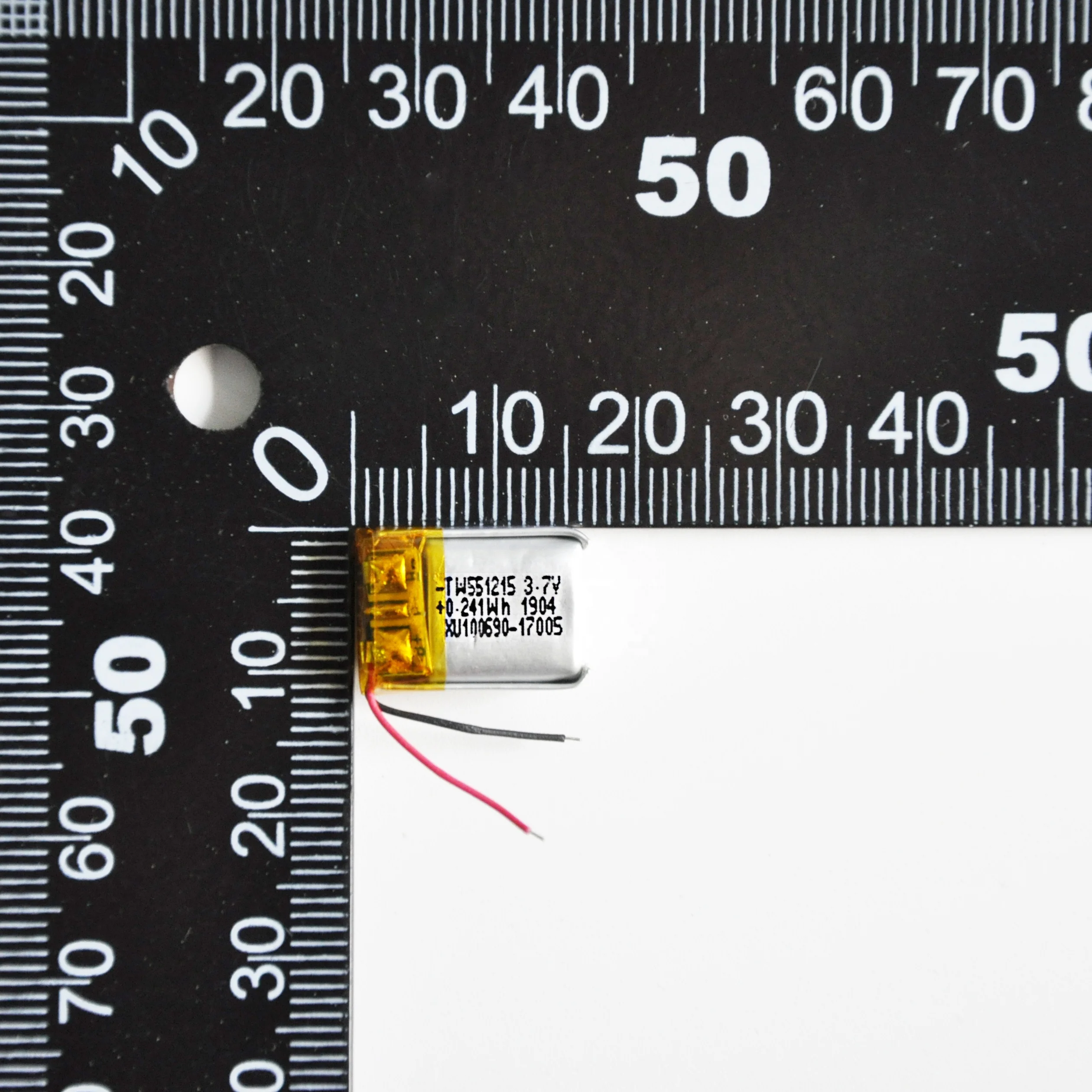 Taiwoo Factory 551215 Li-ion Lipo Battery 65mah Rechargeable 3.7V Silver KC Customized by Customer 500 Times