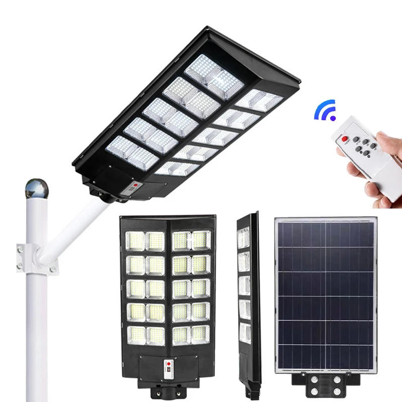 High temperature solar powered street lamp 600w 800w 1000 watt Led Outdoor integrated solar street light with Remote Control