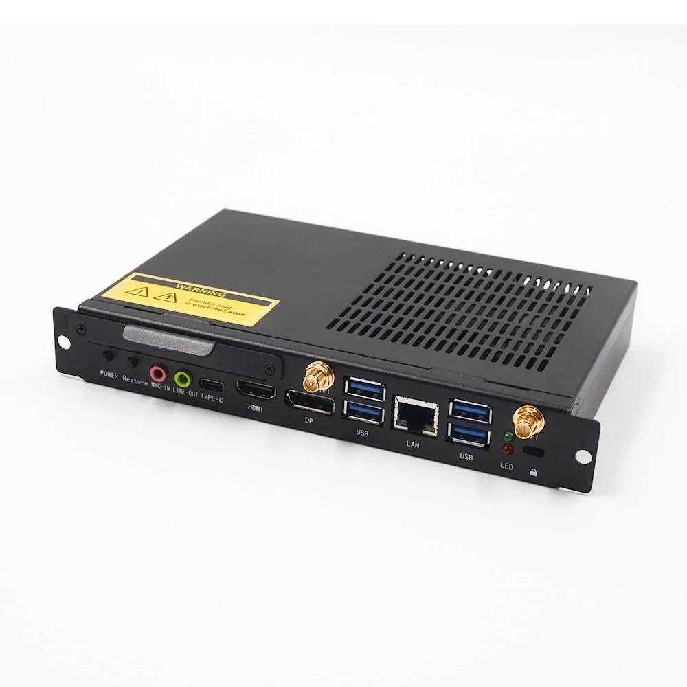 Портативный небольшой компьютер Intel i3 i5 i7 i9 Windows OS Mini Linux встроенный ПК съемный OPS для белой