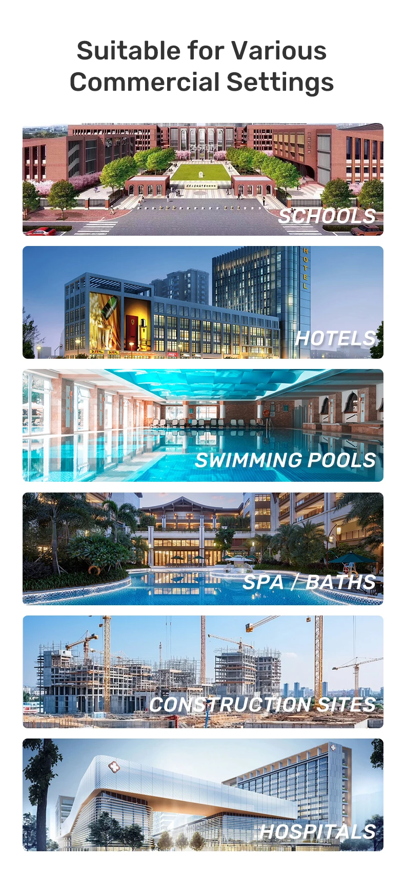 R410 high COP  high efficiency hot water system Commercial heat pump water heater for hotel and commercial building