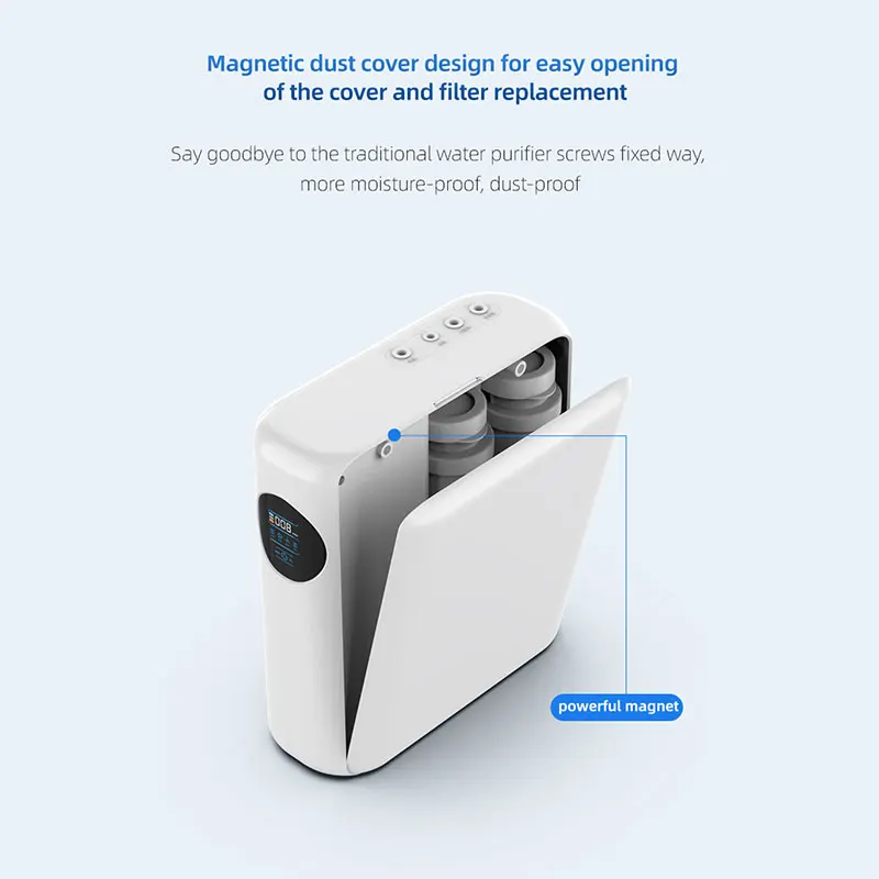 600G household reverse osmosis ro water purifier kitchen water direct drinking water purifier with LED panel TDS