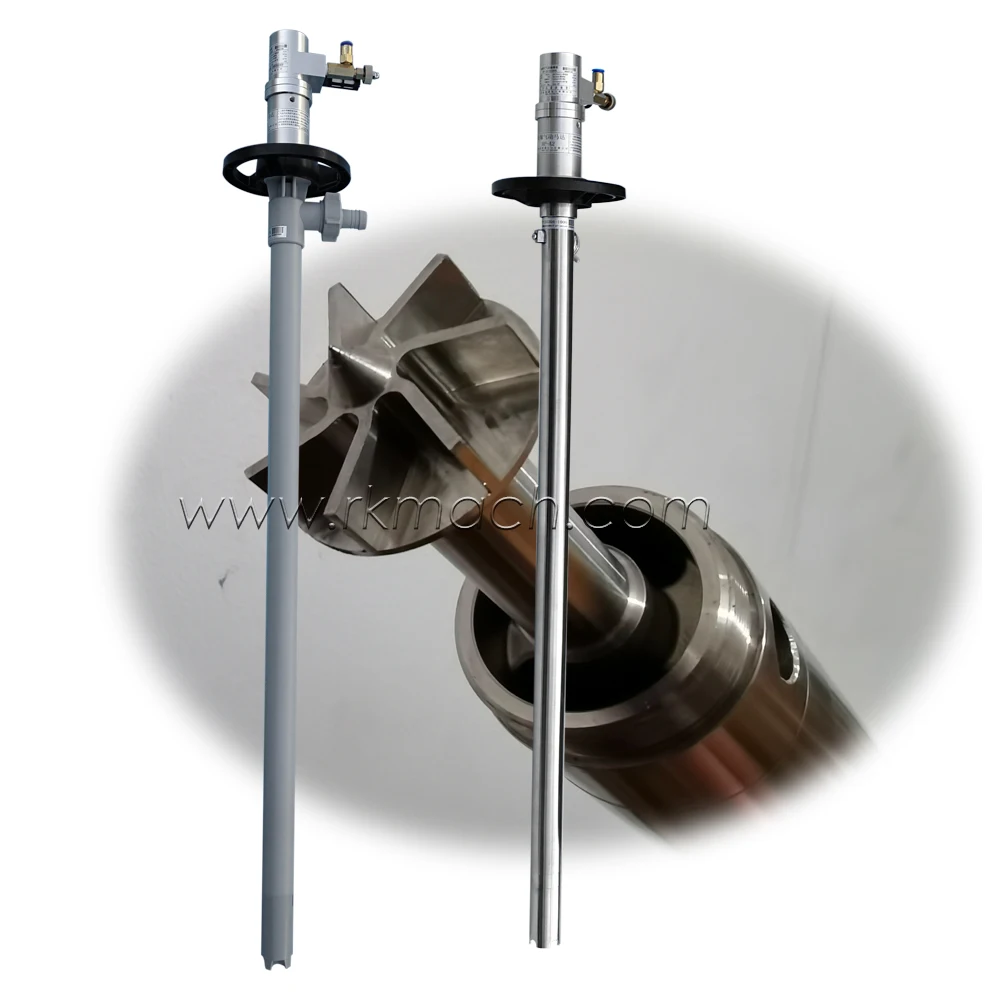 60L/min air driven Barrel pump for ferric oxide and chlorhydric acid