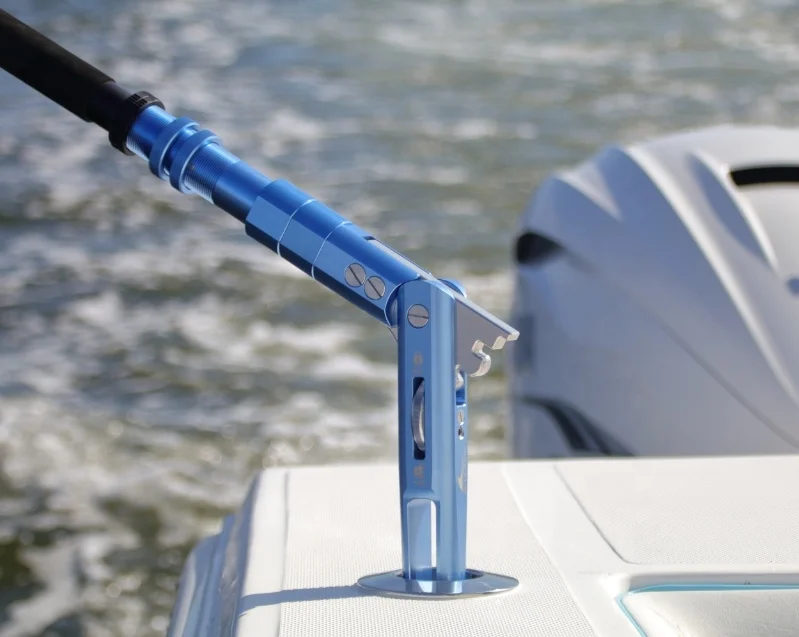 Adjustable Aluminum Butt Trolling Rod Bent Big Game Pole Butt Fishing Rod Components Adjustable Bent Rod Butt