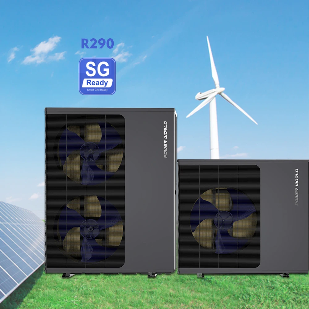 Popular r290 EVI heated heated pumping home metal cabinet outdoor heat pump 18kw vrf water heater system