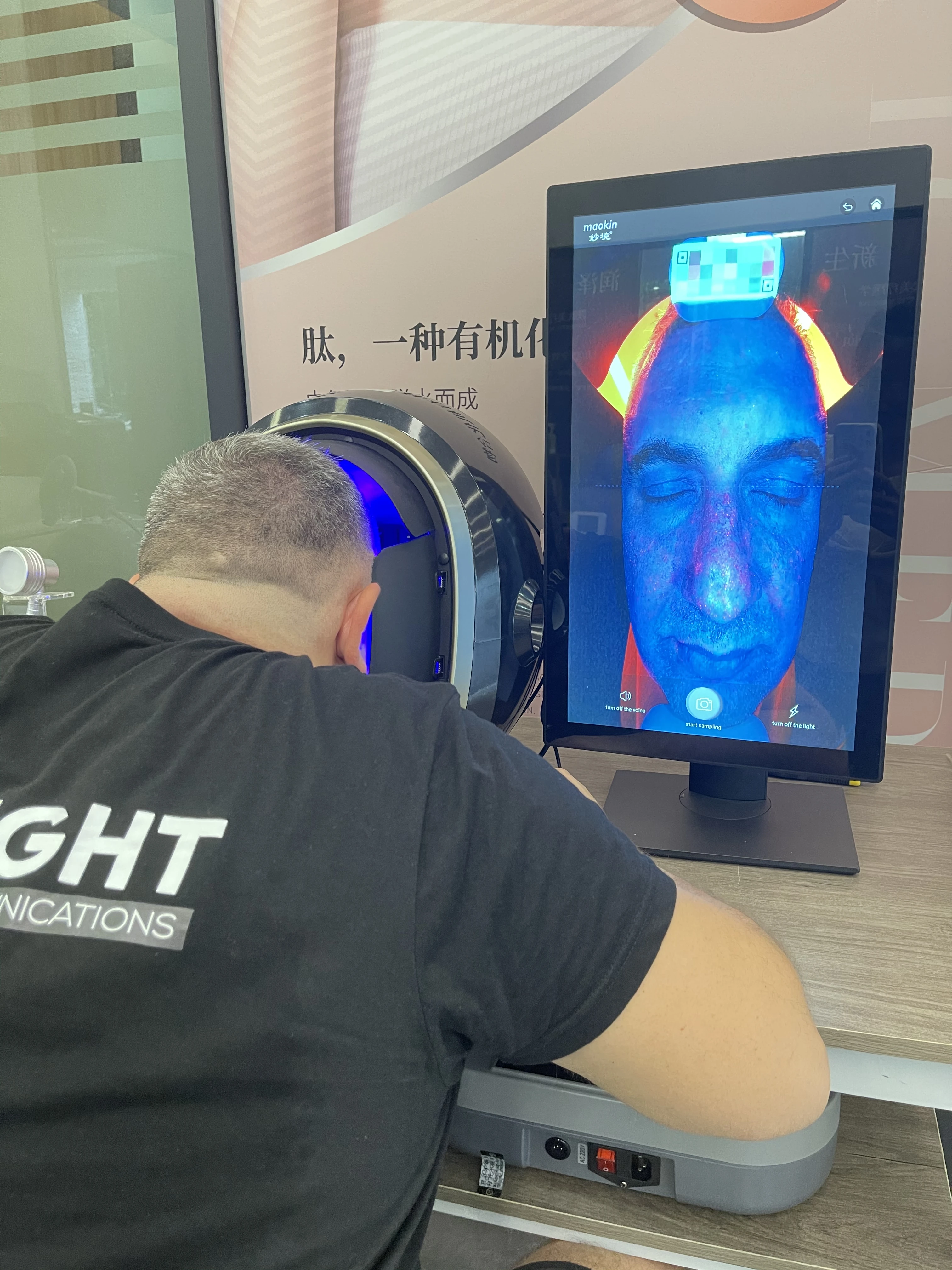 New arrival promotional oem 8 in 1 3 d manufacturer High cost performance skin analyzer just 10 Seconds full face detection