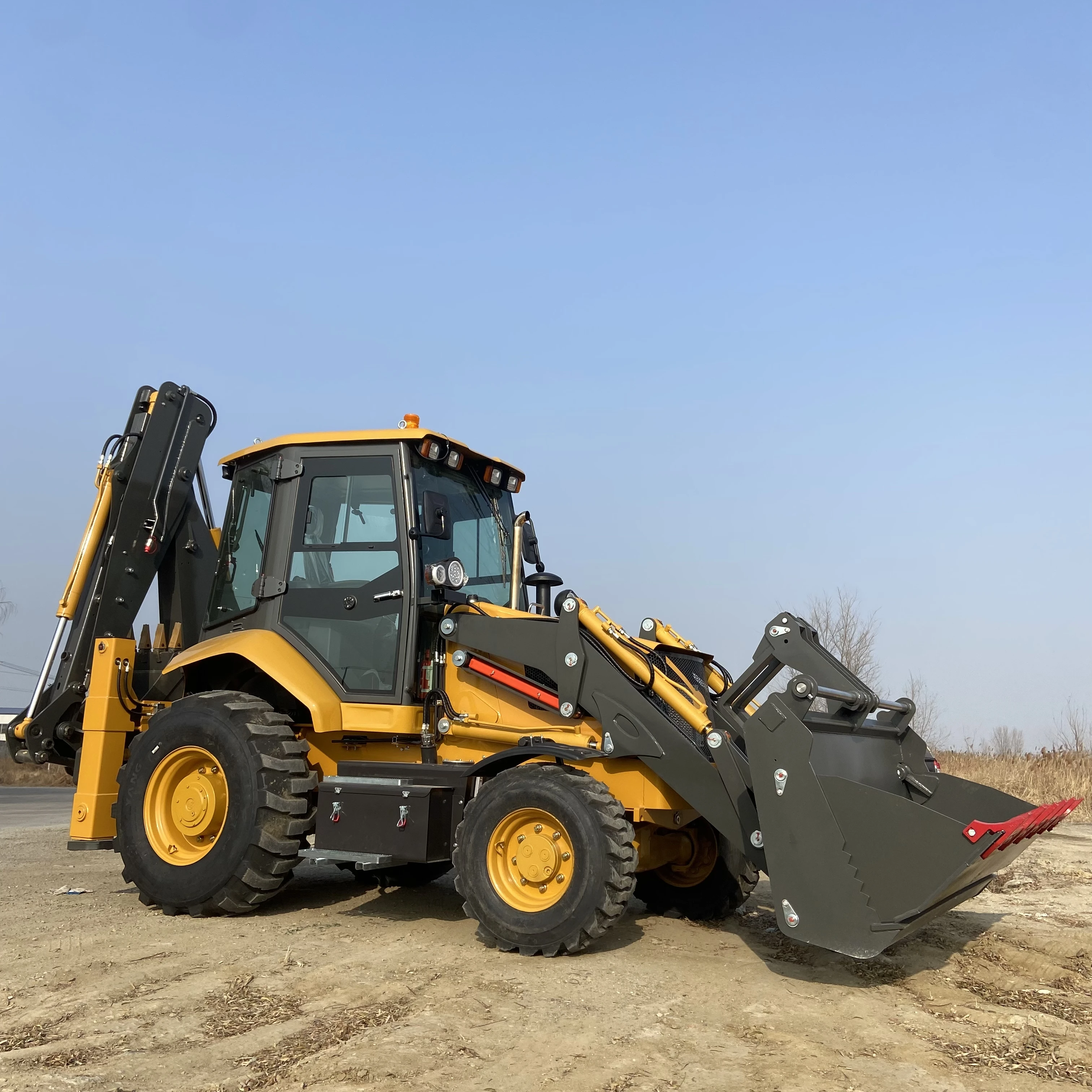 New Material FURD Factory Price Chinese Backhoe Excavator Loaders Mini 4X4 Backhoe Loader with Price for Sale China