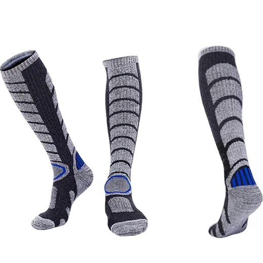 Thicken and lengt Ski Socks Winter Wicking Warm Knee High Snowboard Socks Cycling Snowboarding Hiking Sport Thicker Thermo socks