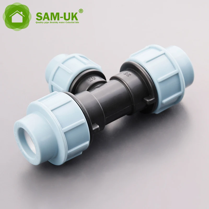 Sam-uk factory manufactures quality high-temperature injection PP compression pipe fitting plastic tee