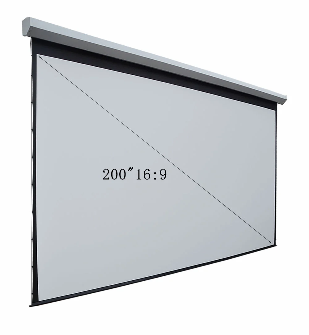 Высококачественный большой Электрический проекционный экран 16:9 200 дюйма/моторизованный экран проектора, трубчатый двигатель для экрана проектора