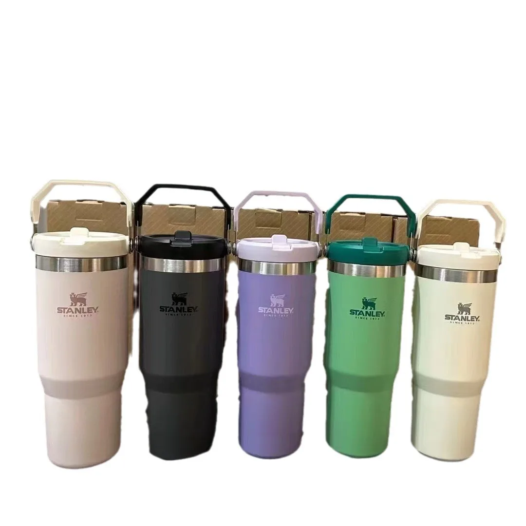 Hot selling 304 stainless steel insulated cup 30oz car cup with handle outdoor convenient insulated cup