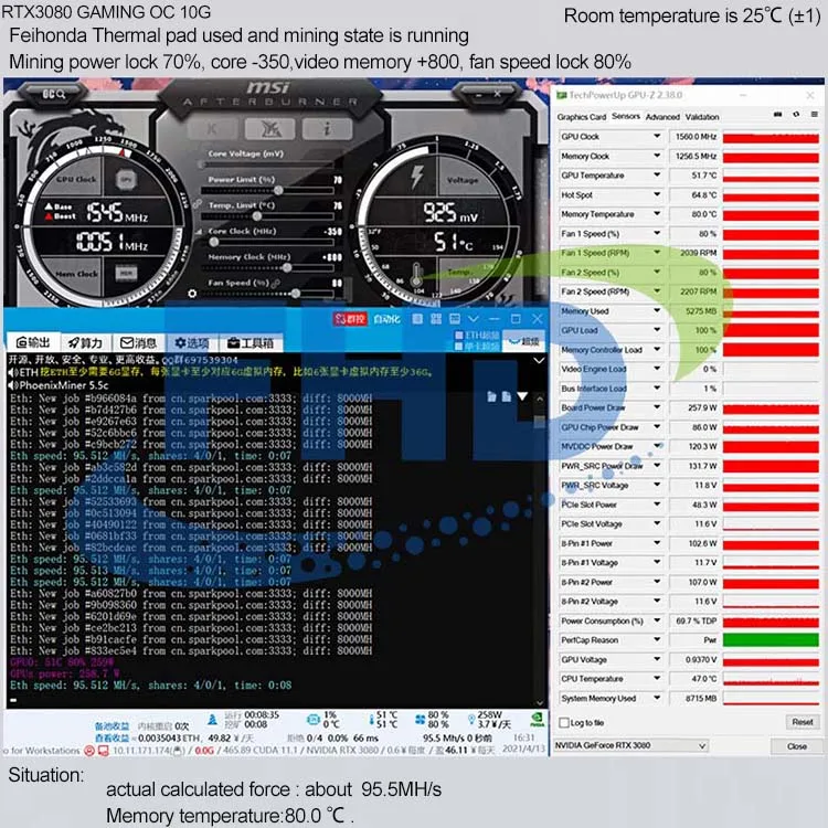 Laptop High Cooling Thermal Insulation Pad 12.8 20W/M.K 15W 20 Wmk 3Mm Rtx 3080 Gpu Thermal  Pad