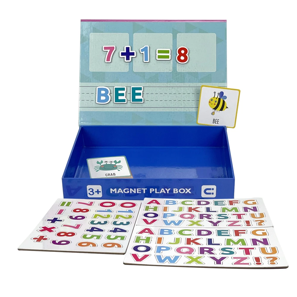 Kids Educational Alphabets Learning Kids Magnetic Learning Alphabet Toddler Magnet Jigsaw Puzzle Educational Toy Play Box