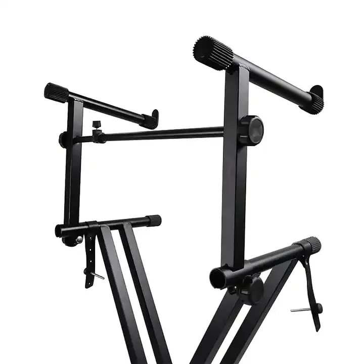 Factory High Quality Double X Two Tie Adjustable Keyboard Stand