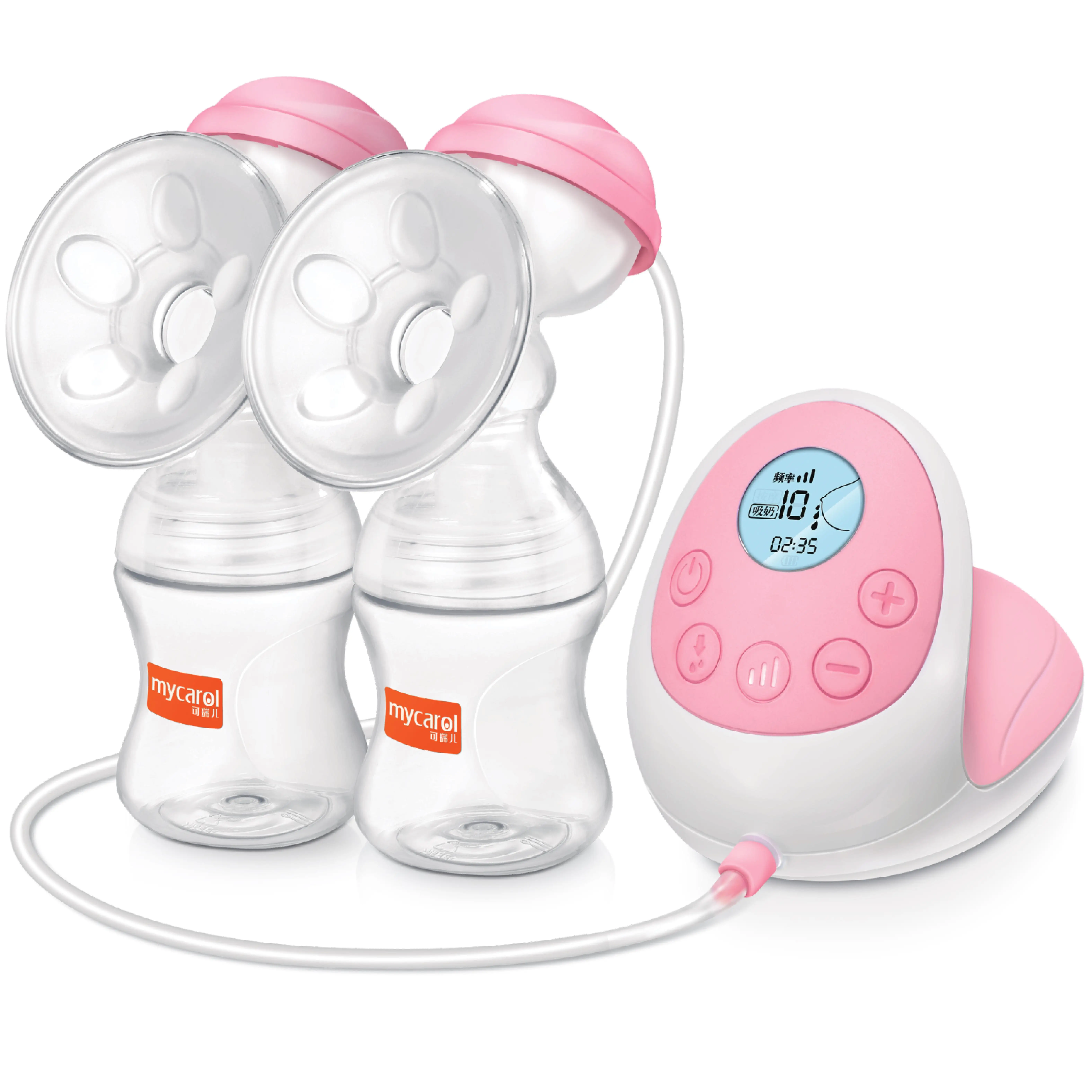 Dual Suction Baby Nursing Breastfeeding Pump Anti-Overflow Hands Free Double Breast Pump Electric
